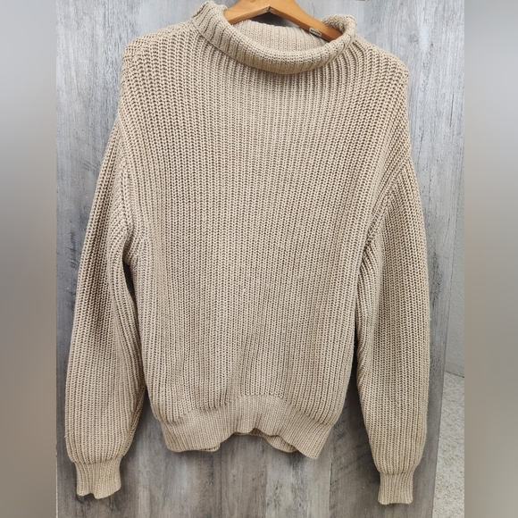 Wilfred Aritzia Montpellier Turtleneck Wool Knit Sweater in Heather Gold XS - Picture 3 of 10